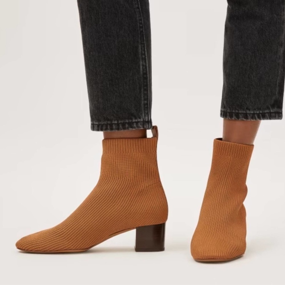 Everlane Toffee Knit Glove Boot